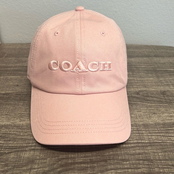 Coach | Blush Embroidered Logo Baseball Cap - Picture 1 of 8